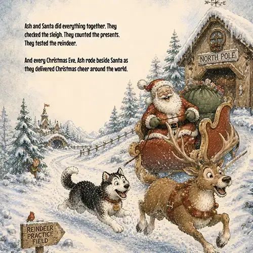 christmas husky children’s story Christmas husky children's story