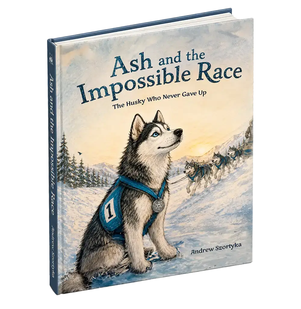 husky children's book - Ash and the Impossible Race