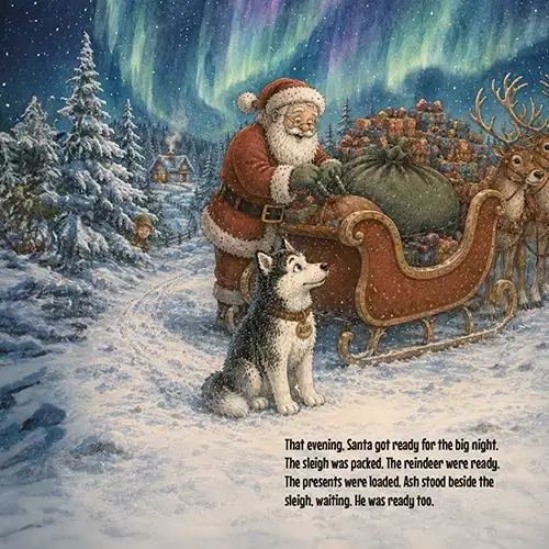 husky Christmas story for kids husky Christmas story for kids